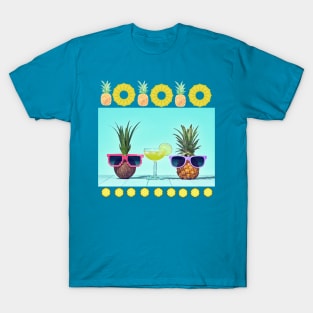 Summer Funny Pineapples T-Shirt